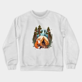 fox at night Crewneck Sweatshirt